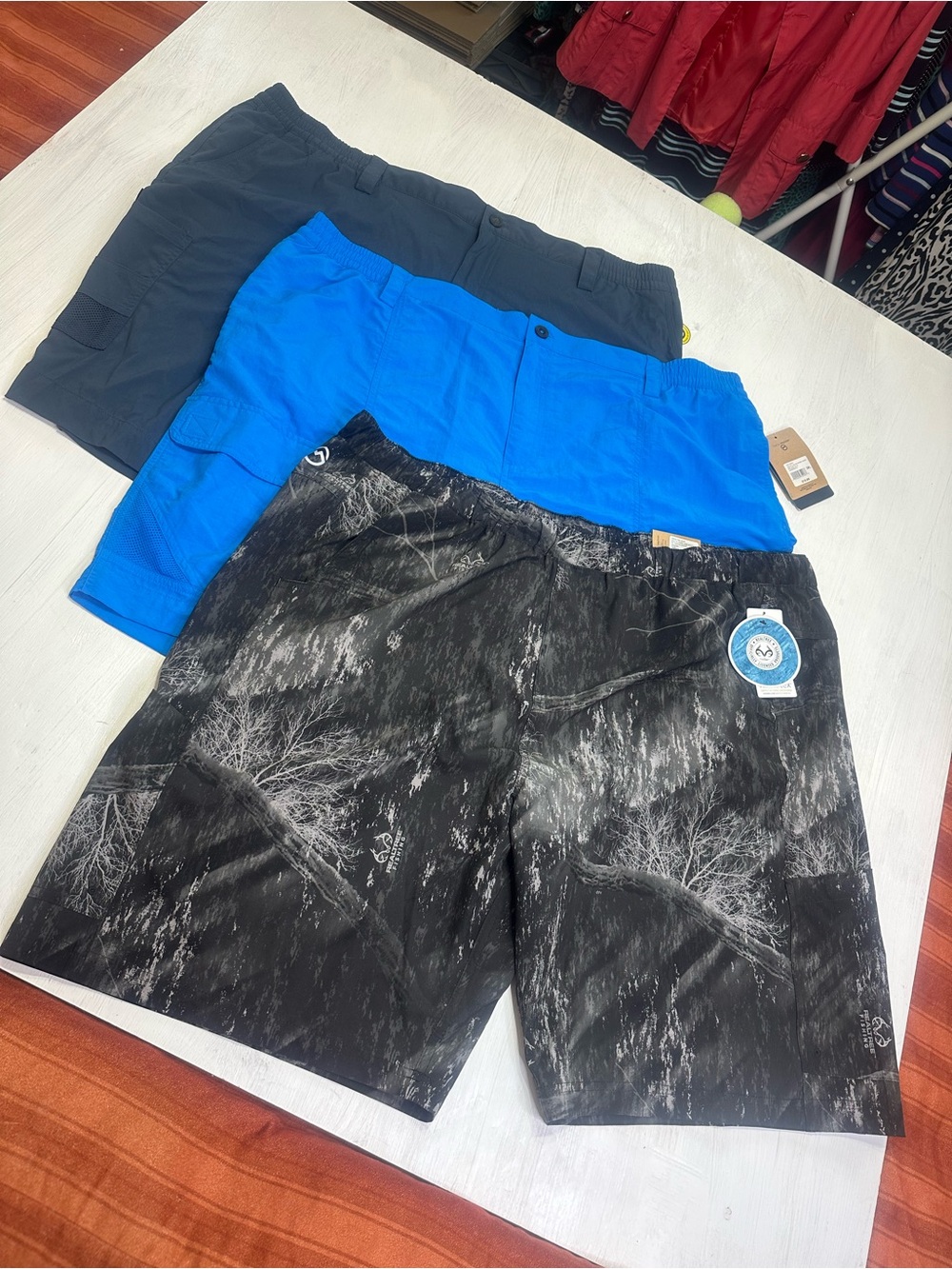 Magellan Fish Gear Shorts Lot of 3 Mens 3XL Fishing Cargo Performance NWT - Picture 1 of 14